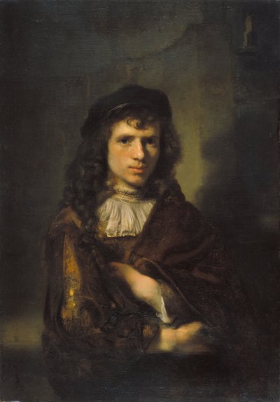 Portret van een jonge man door Willem Drost